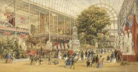 Königin Victoria eröffnet die Weltausstellung 1851 im Crystal Palace in London